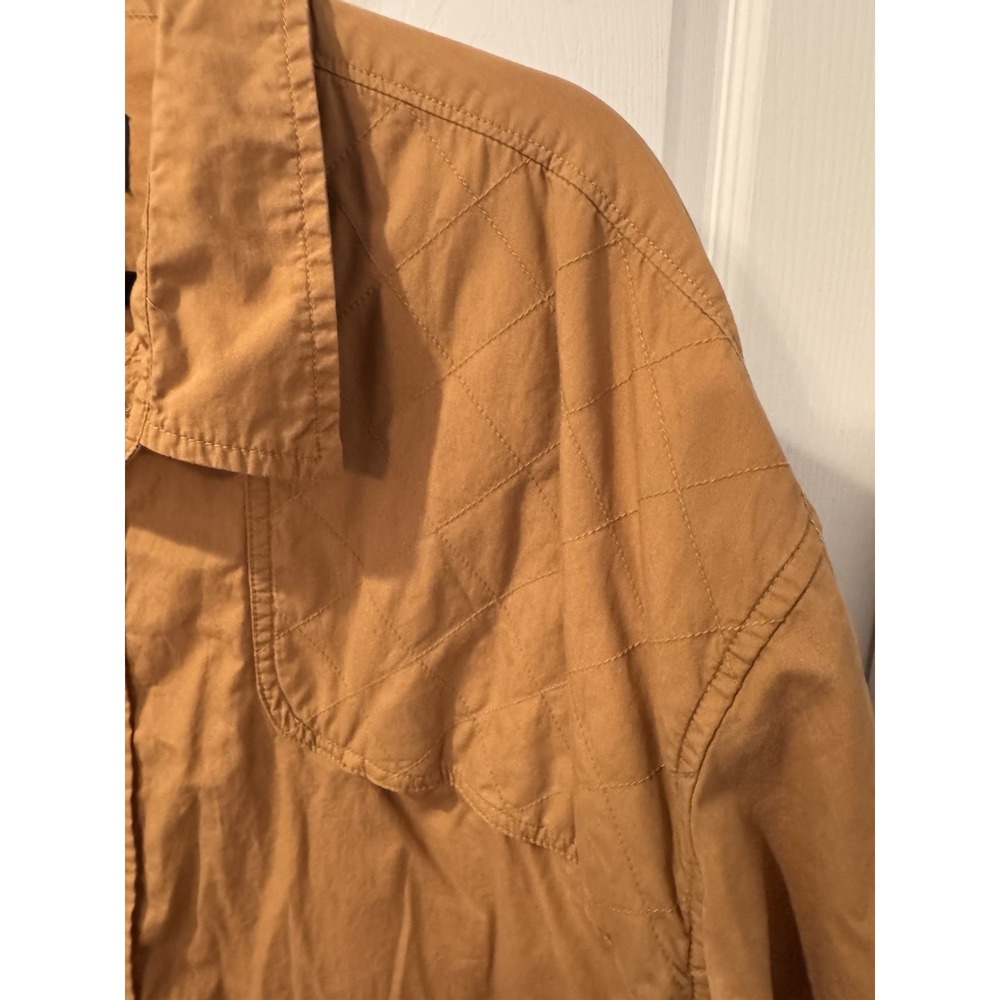 Woolrich Men's 2XL Brown Hunting Shirt‎ Botton Front Both Shoulders Quilted - Picture 4 of 12
